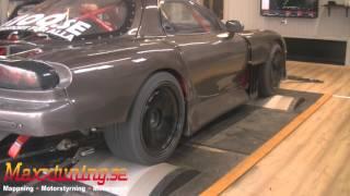 Mappning / Dynotuning MaxxECU - 745WHP Mazda RX7 - Maxxtuning AB