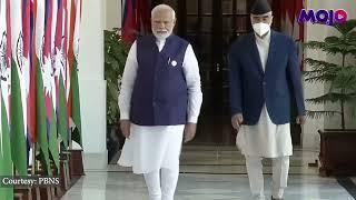 Watch | PM Narendra Modi Meets Nepal PM Sher Bahadur Deuba For Bilateral Engagements