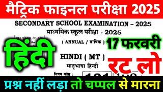 10th Class Hindi 17 February Viral Paper 2025 | 17 February Class 10th Hindi Viral Paper 2025