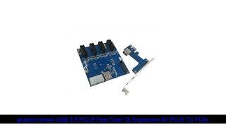 product review USB 3.0 PCI-E Post Card 1X Expansion Kit PCI-E To PCIe Riser Card 1 to 4 Ports Switc