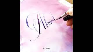 Name #Akansha  in Calligraphy | Copperplate Script