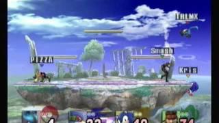 Super Smash Bros. Brawl - TrailMixBlazer vs. Pizzadudemanguy vs. LordJackal vs. SamOxnar