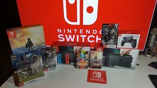 Nintendo Switch MEGA BUNDLE unboxing (plus Zelda Breath of the Wild SPECIAL Edition)