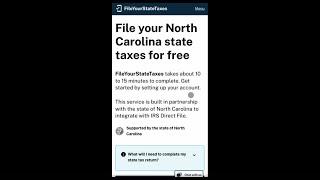 FileYourStateTaxes North Carolina Demo 2025