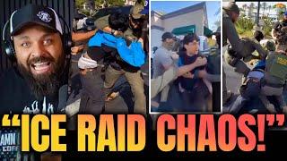 INSANE: Protester Assaults ICE Officer in Broad Daylight During ICE Raid
