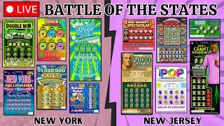 BATTLE OF THE STATESNEW YORK vs. NEW JERSEY SCRATCH OFF LOTTERY TICKETS