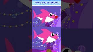 Christmas Sharks Spot the Difference | Part 2 | Little Fish Tales | #christmas #babyshark