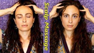 ASMR Scalp & Head Massage Soft Spoken w/ Hair Sounds & Relaxation Tips