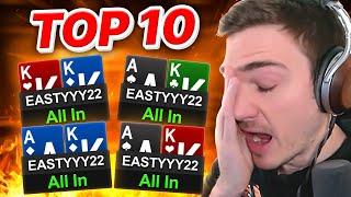 LOSING EVERY ALL-IN AT 100NL (AGAIN)?! | Top 10 Hands Ep. 166