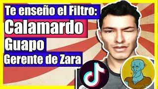  Como usar el Filtro CALAMARDO GUAPO en TikTok, Instragram | GERENTE DE ZARA| Tutoriales de Tik Tok