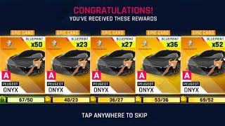 Peugeot Onyx Starway Event | All Five Steps Rewards Claiming  in Asphalt 9 | 5 ⭐ Star Peugeot Onyx