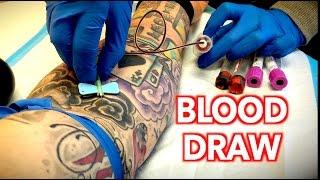 The PERFECT BLOOD DRAW (On Arm Full of Tattoos)