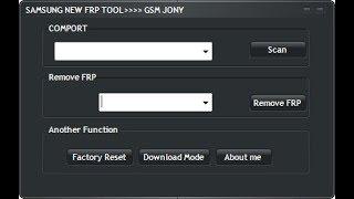 GSM Jony New Frp Tool New Frp Tool 2017 100% Working