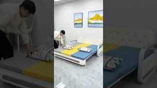 Foldable sofa bed two in one | Folding furniture ideas | Folding Furniture For Small Spaces #shorts