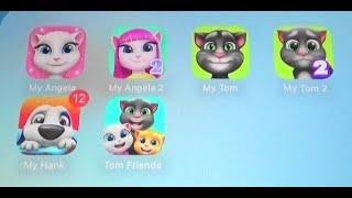 My talking Angela Vs My Angela 2 Vs My Tom Vs My Tom 2 Vs My Hank Vs My Talking Tom Friends