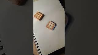 3d drawing of biscuits