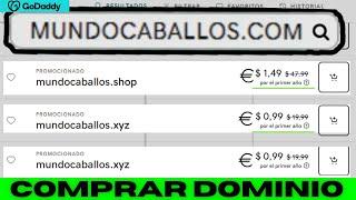 Cómo COMPRAR un DOMINIO en GODADDY (2024) Guia Paso a Paso