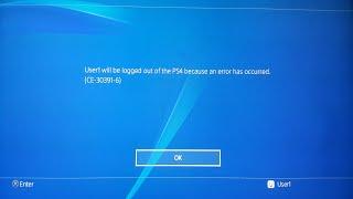  PS4 error ce-30391-6 : Problem Fixed