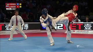 London 2017 World Taekwondo GP Semifinal Male -68kg Ahmad Abughaush(JOR) vs Alexey Denisenko(RUS)