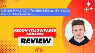 Reoon YellowPages Scraper Review, Demo + Tutorial I A Simple, Powerful B2B Lead Generation Tool