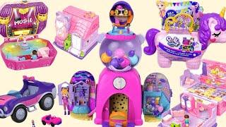 ASMR | UNBOXING MICRO toy COLLECTION POLLY POCKET GUMBALL BEAR Playset, Polly house, Polly music