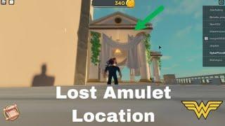 How to find the LOST AMULET in Wonder Woman: The Themyscira Experience! | ROBLOX