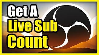 How to Get a Live Subscriber Count on Live Stream using OBS on PC (Easy Tutorial)