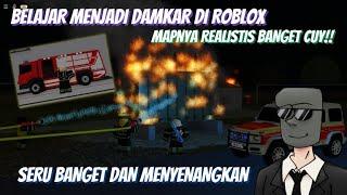 AKU MENDADAK JADI DAMKAR DAN MELAWAN API MEMATIKAN!! SERU BGT!! EMERGENCY HAMBURG ROBLOX INDONESIA