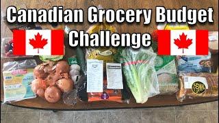 $60 Canadian Grocery Budget Challenge- Canadian budget grocery haul and weekly meal plan