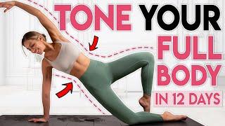 TONE YOUR FULL BODY  Sculpt Pilates Body Exercises | 12 min Workout