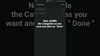 How to shuffle Categories in Discord Mobile P1 #roduz #discord #how #howto #category #tutorial