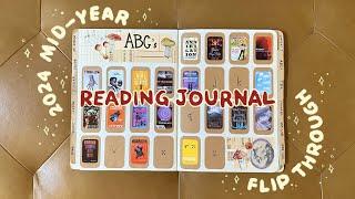 mid-year READING JOURNAL flip through 2024  - cozy & relaxing  [CC]