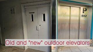 Two outdoors elevators - housing estate in Thesdorf, Pinneberg, Germany