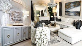 LIVING ROOM + ENTRYWAY MAKEOVER 2024 | Stunning Home Renovation Before and After