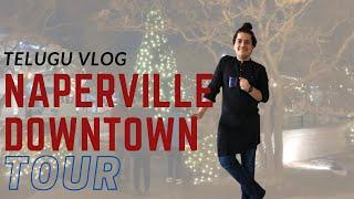 Naperville Down Tour | Chicago Area Telugu Vlog | Christmas Season Lightings | Krish Bavana