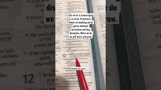 Love Discipline | Proverbs 12-1 #bible #scripture #shorts #christian #love #discipline #learn
