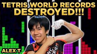 Alex T Flexes on Classic Tetris World Records with Epic Celebration