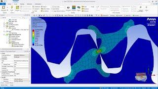 Spur Gear Simulation (Ansys Workbench)