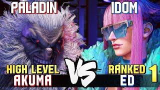 Paladin (Akuma) vs iDom (#9 Ranked Manon) STREET FIGHTER 6 Showdown!