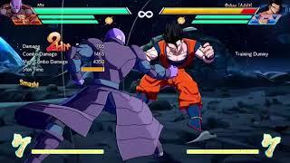 DBFZ Hit No assist Midscreen combos