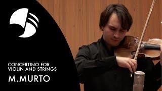 Matti Murto: Concertino for Violin and Strings (François Pineau-Benois)