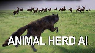 Unreal Engine Animal Herd AI System Update