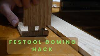 Tip for Cutting Narrow Stock with Festool Domino