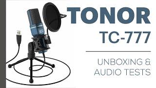 Tonor TC-777 USB Condenser Mic - Unboxing, Audio Test & Review