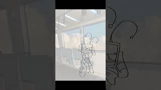 making my own dandys world x liminal space drawing #shorts #dandysworld  #weirdcore #speedpaint