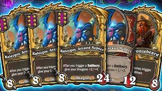 The Luckiest Dragon Game You've Ever Seen?! | Hearthstone Battlegrounds