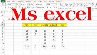 excel formula | excel formulas | excel tutorial | microsoft excel | ms excel | excel tips and tricks