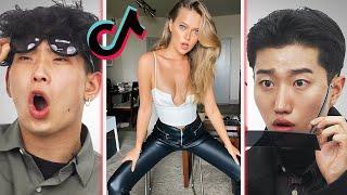 Boys vs Girls Watch Tiktok "Shoe Flip Challenge" For The First Time!