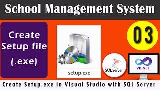 Create Setup (.EXE) file With attaching SQL Database .mdf| SMS VB.NET Project| CODERBABA