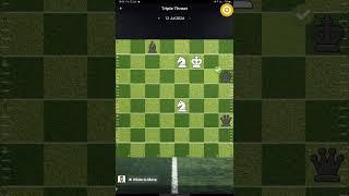 Today's Chess.com Puzzle || Triple Threat #codewitharhan #chess